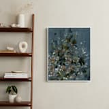 "Hydrangeas at Dusk" - Art Print in Ocean by Kelly Ventura - In a Room