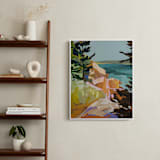 "Coast Office I" - Art Print in Ocean by Jess Franks - In a Room
