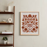 "Les Plantes I" - Art Print in Rust by Katharine Watson - In a Room