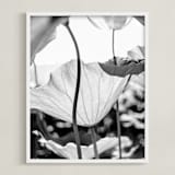 "dancing in the light" - Art Print in classic black and white by Qing Ji - Framed