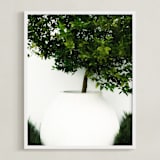 "verdant garden II" - Art Print in leaf by Sara Hicks Malone - Framed