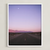 "Desert Valley" - Art Print in Desert Sunset by Kaitlin Rebesco - Framed