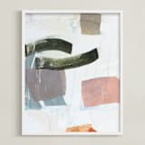 "Monuments 2" - Art Print in Desert Sunset by Jennifer Daily - Framed