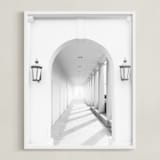 "Arches" - Art Print in Column White by Ilze Lucero - Framed
