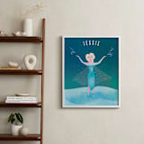 "Disney Elsa's Magic" - Personalized Art Print in Frost by lori jacobs wemple - In a Room