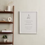 "Baby's Boat: Custom Print" - Custom Print in Sailor by Stephanie Hawkes - In a Room