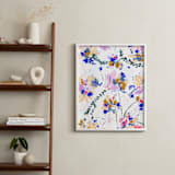 "Travel tale" - Art Print in Bright pink by FERNANDA MARTINEZ - In a Room