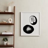 "Watermelons" - Art Print in Black on Off-white by Sonya Percival - In a Room