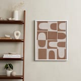 "Arches" - Art Print in Cappucino Brown by Alisa Galitsyna - In a Room
