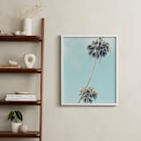 "Palms for Days" - Art Print in Pale Turquoise by Shannon Howard - In a Room