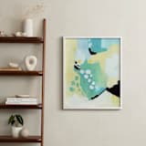"Splendid Spring" - Art Print in Seafoam by Makewells - In a Room