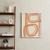 "Summer Siesta" - Art Print in Coral by ALICIA BOCK - In a Room