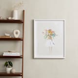 "The Flower Girl" - Art Print in Ivory by Lori Wemple - In a Room