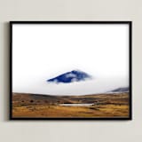 "Dressed in Blue" - Art Print in Blue by Tania Medeiros - Framed