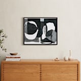 "This Side of the Moon" - Art Print in Ink Black by Erin McCluskey Wheeler - In a Room