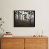 "Trees in the Mist" - Art Print in Fog White by Benno and Noosa - In a Room