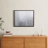 "Layers" - Art Print in Tranquil Gray by Shannon Howard - In a Room