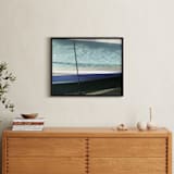 "Boat Hull, Maine" - Art Print in eau de nil by Annie Seaton - In a Room