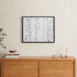 "Birch Story" - Art Print in Birch Grey by jinseikou - In a Room