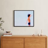 "Sdot Yam beach" - Art Print in Light Blue by Tal Paz-Fridman - In a Room