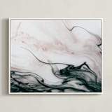 "Ethereal Flow" - Art Print in Ocean Sunset by Melanie Severin - Framed Canvas