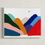"Indeed, They Are" - Art Print in Rainbow by Allison Filice - Framed Canvas