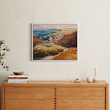 "in the nick of time" - Art Print in ochre by Jess Franks - In a Room