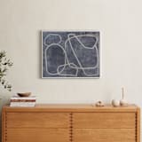 "Squiggles" - Art Print in Blue Grey by Camille Pietrow - In a Room