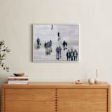 "In the crowd" - Art Print in blue petrol by Lulaloo - In a Room