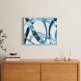 "Stay Connected I" - Art Print in Indigo Blue by Mary Gaspar - In a Room