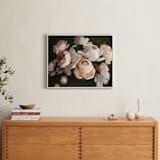 "Popping Peonies" - Art Print in Blush by Rachel Nelson - In a Room