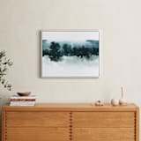 "Night Falling" - Art Print in Lagoon by Lindsay Megahed - In a Room
