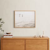 "Neutral wave" - Art Print in Neutral ivory by Lying on the grass - In a Room