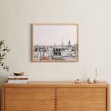 "French Dreams" - Art Print in Hazy Gray by Annie Montgomery - In a Room
