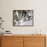 "Elegant Oak Tree" - Art Print in Baby Blue by Wilder California - In a Room