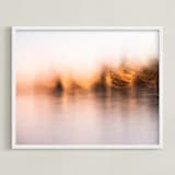 "Lake dreams" - Art Print in Warm Neutral by Jacquelyn Sloane Siklos - Framed