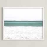"Wave Crest II" - Art Print in Marine by Shannon Howard - Framed