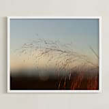 "Airy Afternoons" - Art Print in Blue by Em Hale - Framed