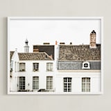 "Ghent" - Art Print in Slate by Heather Deffense - Framed