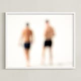 "Seaside #21" - Art Print in Summer tan by Tal Paz-Fridman - Framed