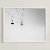 "through the fog" - Art Print in grey fog by Massimiliano Massimo Borelli - Framed