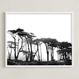 "Lands End" - Art Print in Black & White by Tania Medeiros - Framed