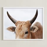 "Nelly Dean" - Art Print in Copper by Amy Carroll - Framed