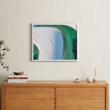 "The Emerald Lagoon" - Art Print in Emerald Green by Benno and Noosa - In a Room