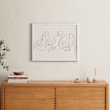 "Awaking" - Art Print in Monochrome by Catilustre - In a Room