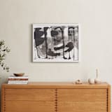 "Slowmotionary" - Art Print in Black by Misty Hughes - In a Room