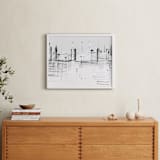"nyc night lights " - Art Print in Black and White by Kaitlin Rebesco - In a Room