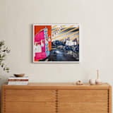 "San Luis Collage" - Art Print in Fremont Fuschia by Kate Baird - In a Room