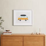 "Wheels 4" - Art Print in Mustard by Kristie Kern - In a Room