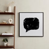 "This is how I feel today" - Art Print in Black & White by Melissa Ponicsan - In a Room